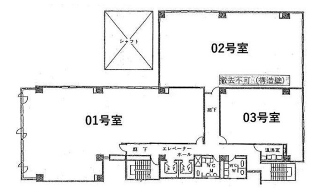 ブライト横浜ビル401 間取り図