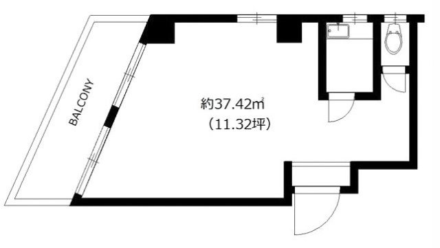 ドミシール平野403 間取り図