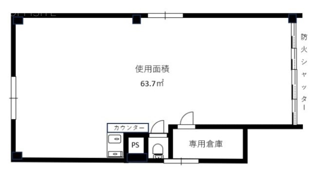 sonorite池之端1F 間取り図