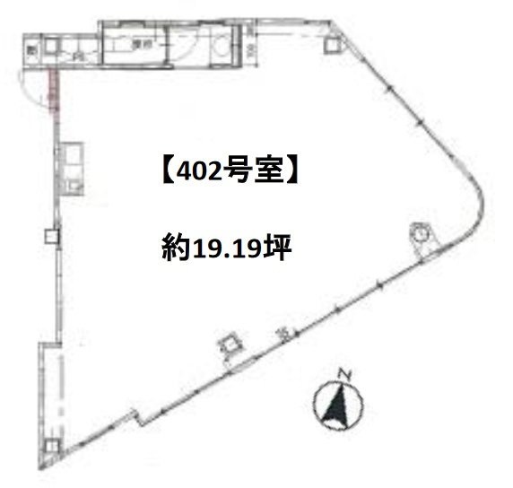 エビスオークビルⅠ402 間取り図