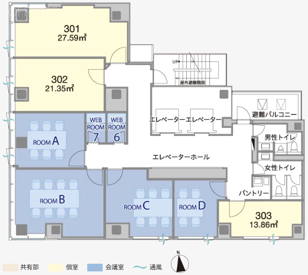 H1O芝公園1206 間取り図