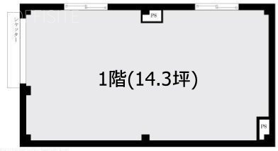 等々力3丁目新築店舗1F 間取り図