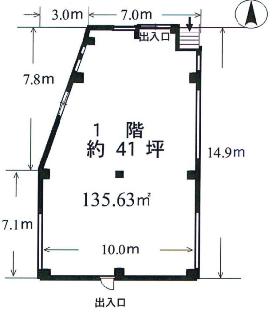 フラット遠藤ビル1F 間取り図