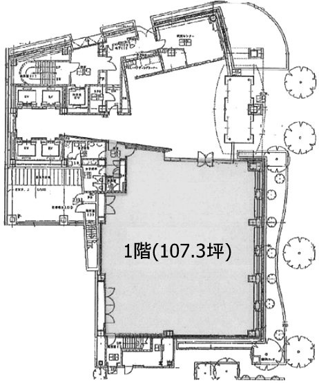 芝二丁目ビル1F 間取り図