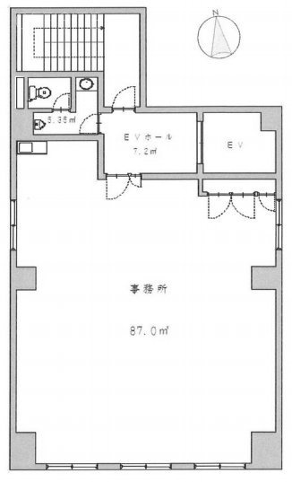 細山茅場町ビル5F 間取り図