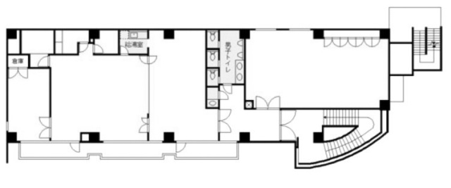 京王笹塚西ビル2F 間取り図