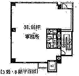 六本木シティビル3F 間取り図