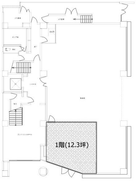 ザ・パークレックス蔵前1F 間取り図