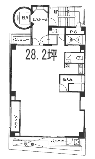 人形町ミハマビル10F 間取り図