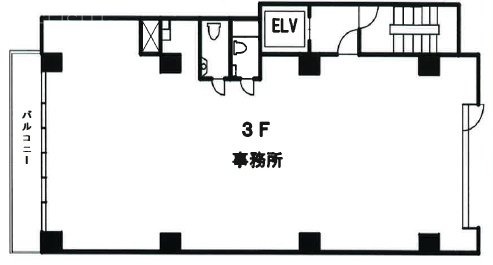 クルスビル3F 間取り図