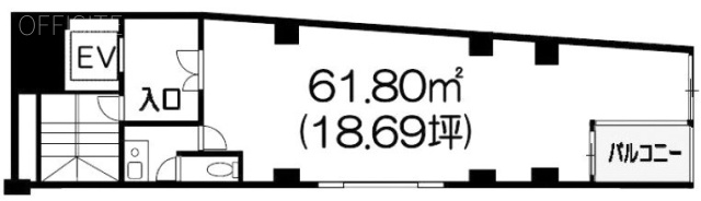 百人町秋山ビル3F 間取り図