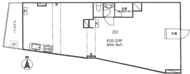 第7宮庭マンション202 間取り図