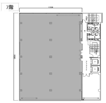 神田パークプラザ(ビジョンオフィス神田)7F 間取り図