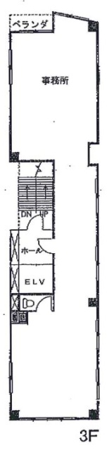 千駄木ヒルズビル3F 間取り図