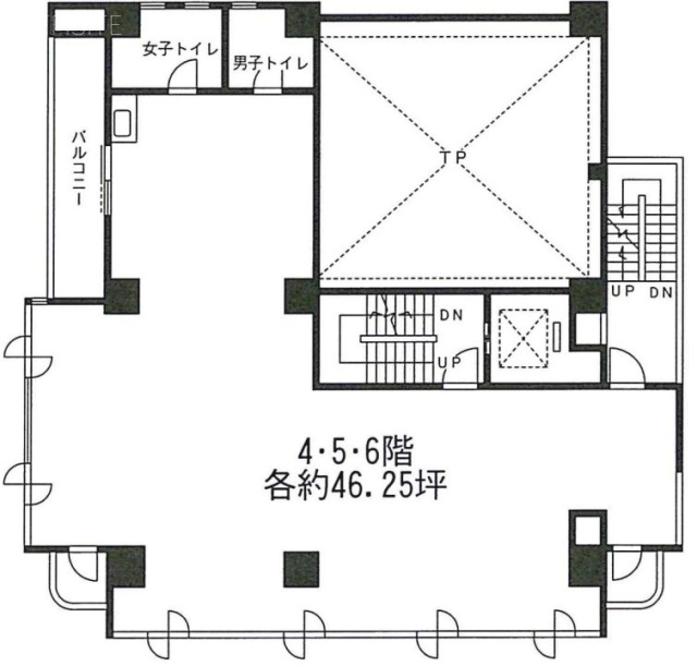 矢嶋ビル5F 間取り図