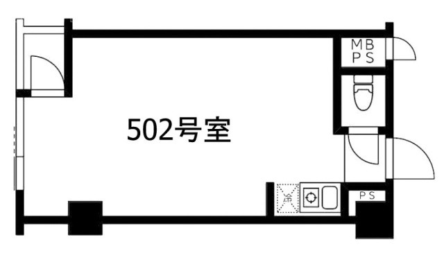 渋谷道玄坂プラザ仁科屋ビル502 間取り図