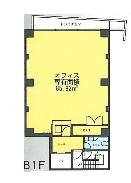 コンピューテック市谷ビルB1F 間取り図