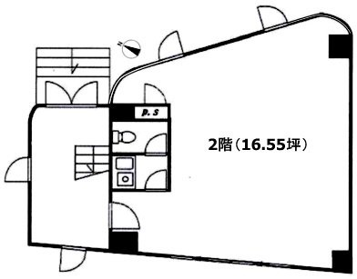 第9吉田ビル2F 間取り図