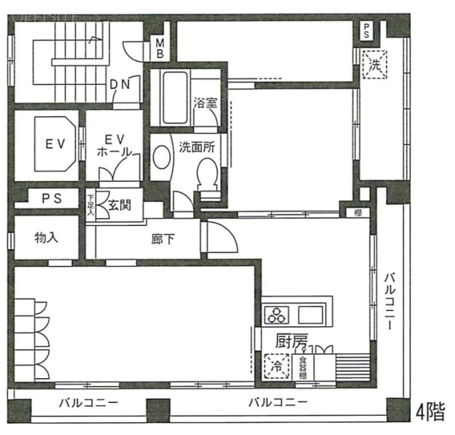 深谷ビル4F 間取り図