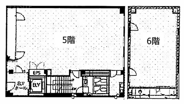 芝大門RUビル5F～6F 間取り図