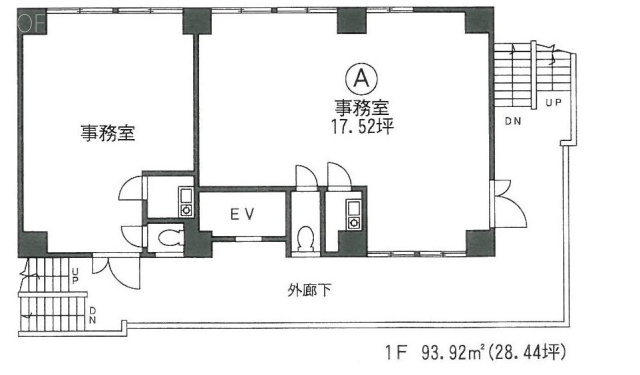 東新宿ビルA 間取り図