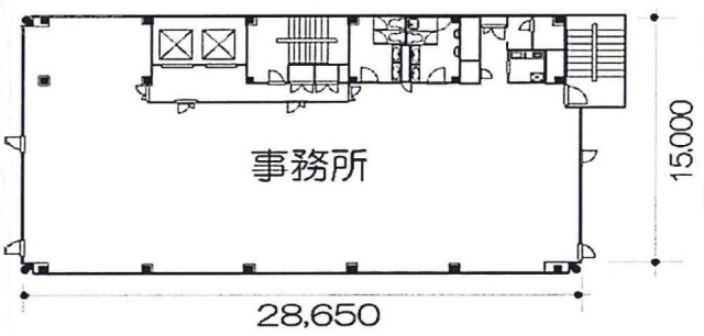 鈴栄ビル6F 間取り図