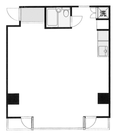 外苑MKビル203 間取り図