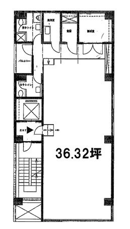 ウィンド銀座8ビル3F 間取り図