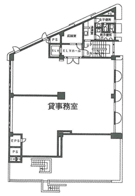 ハニービル青山4F 間取り図