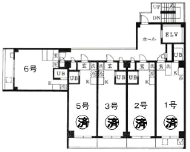若林ハイム506 間取り図