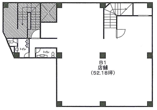 丸元(マルゲン)ビルB1F 間取り図
