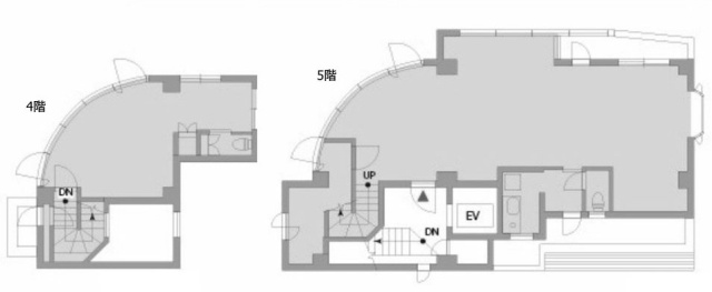 ピジョンビル4F~5F 間取り図