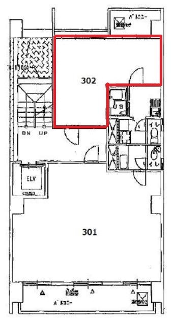 リエス新御徒町302 間取り図