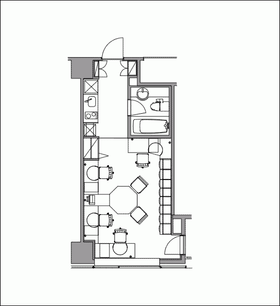 ビュロー銀座ビル803 間取り図