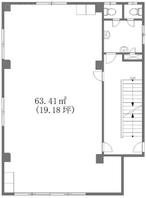最上ビル2F 間取り図