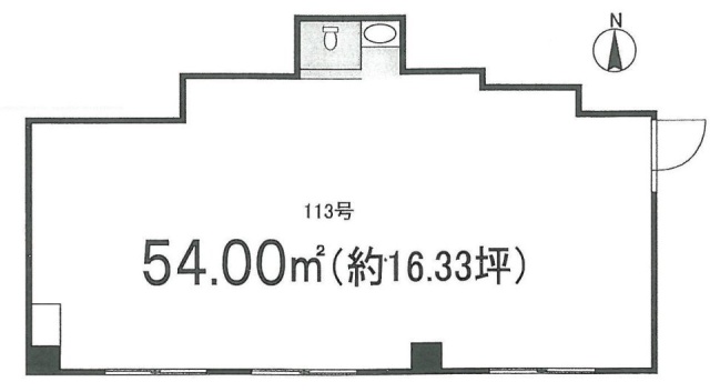 コープ野村六本木2113 間取り図