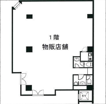三崎町石川ビル1F 間取り図
