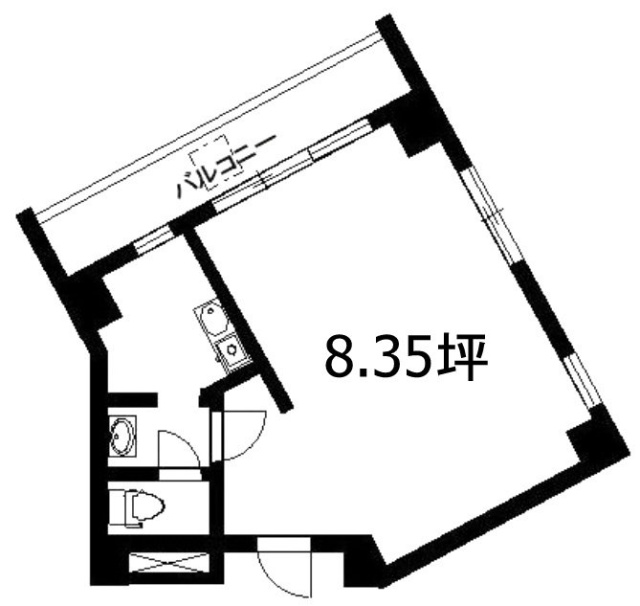 こうげつビル5F 間取り図