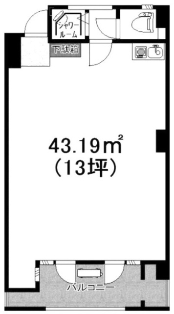 高田馬場ビル504 間取り図