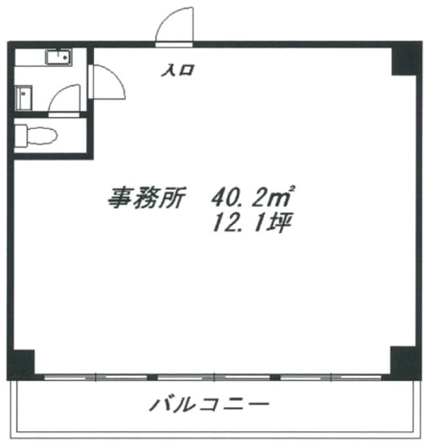 第2竹虎ビル304 間取り図