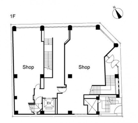 新宿モリエールビル1F 間取り図