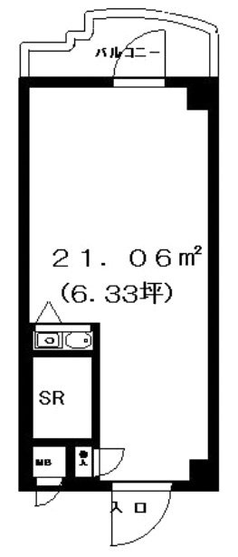 MAX-1ビル1203 間取り図