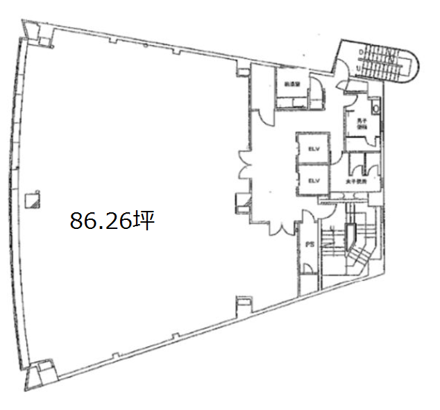 損保ジャパン日本興亜蒲田ビル3F 間取り図