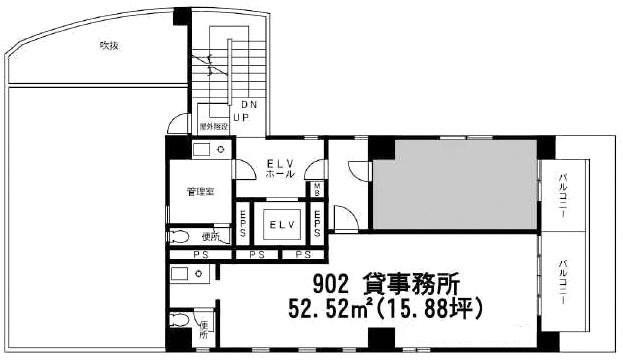 ユニオン駅前ビル902 間取り図
