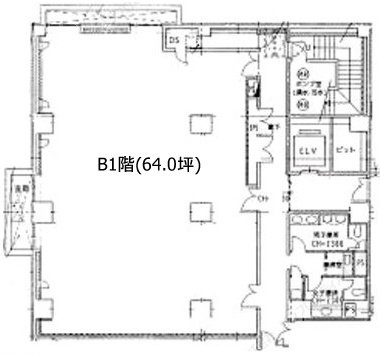 ATK千駄木ビルB1F 間取り図