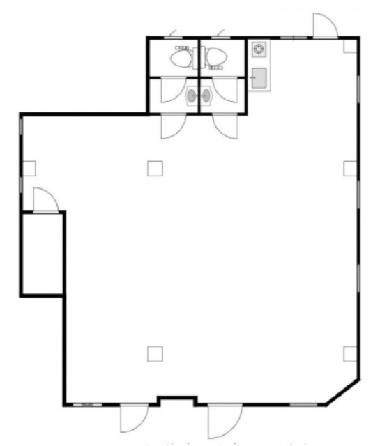 西ビル1F 間取り図