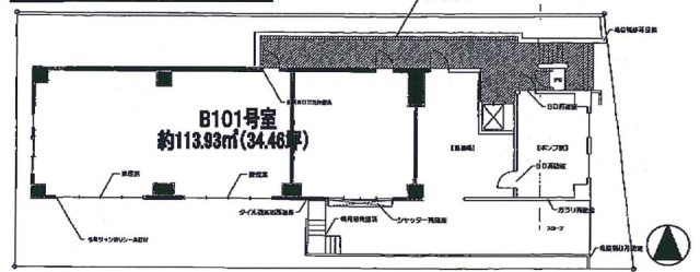 DUO COURT西葛西ビルB1F 間取り図