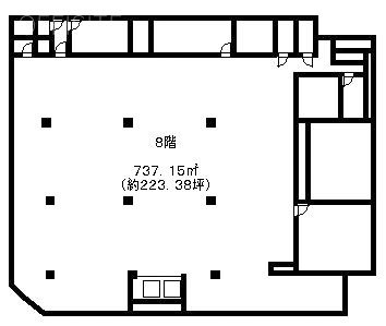 ニューオデオンビル8F 間取り図