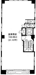 新世界ビル6F 間取り図