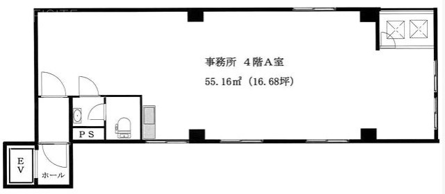 ゴンドラビルA 間取り図